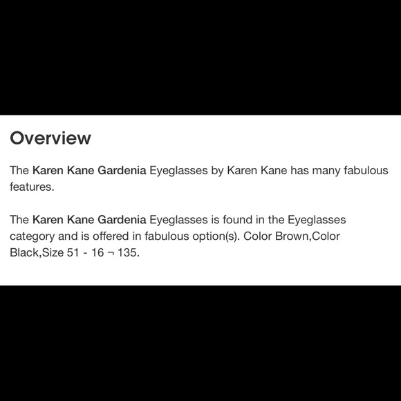 Karen Kane glasses frame - Picture 5 of 12